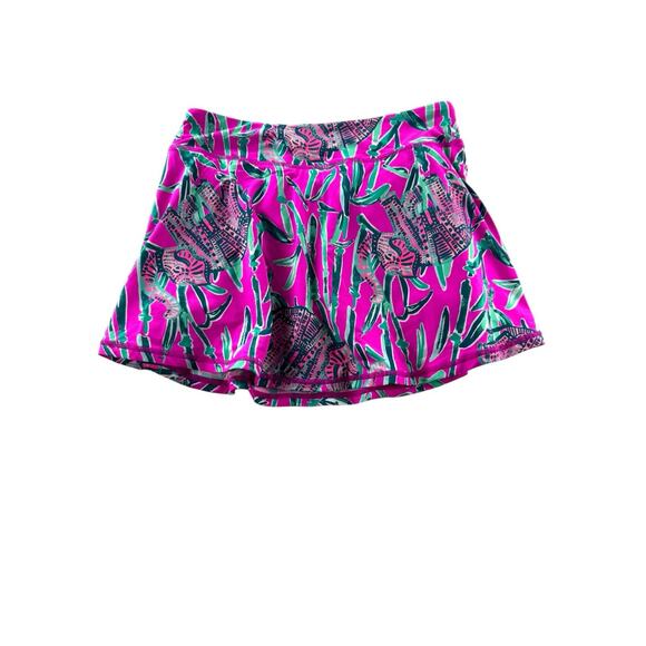 Lilly Pulitzer Luxletic Aila Meryl Nylon Skort Sz S Mandevilla Pink Extra Lucky - Picture 3 of 12